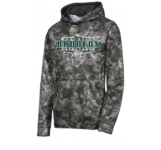 Montville Broncos Basketball Sport-Tek® Sport-Wick® Mineral Freeze Fleece Hooded Pullover